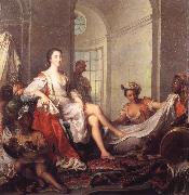 Jjean-Marc nattier, Mademoiselle de Clermont at her Bath,Attended by Slaves